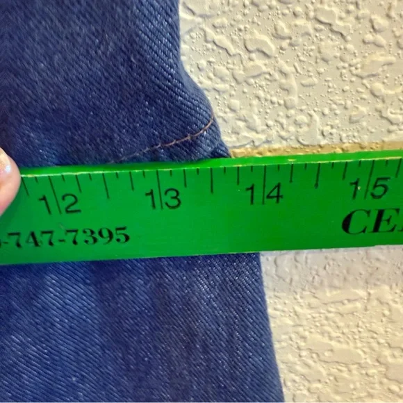 Mizz Lizz Vintage Women’s Chic Denim Culotte Jumpsuit w by sz 7/8 - Picture 11 of 13